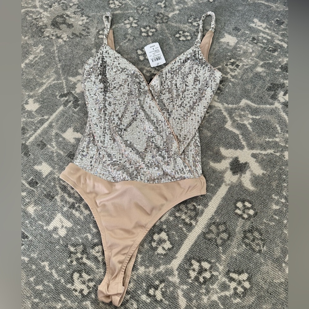 NWT sequin bodysuit